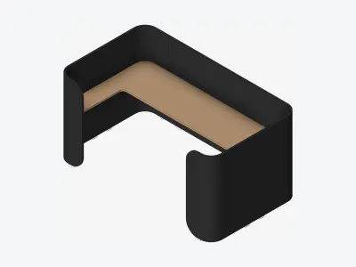 Booth - Simplicity - Type 4 Low-poly 3D model