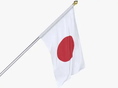  Japan Cloth Flag Wall Mount Animated 