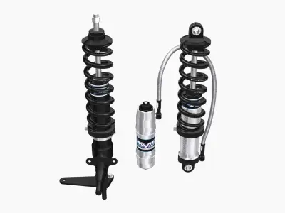 Menscer Motorsports Coilovers Low-poly 3D model