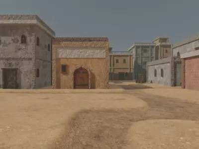 Deserted Coastal Settlement 3D model