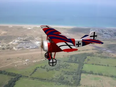 Fokker DVIII V06 3D model
