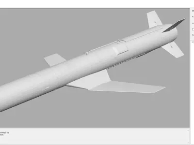 rocket  03 3D model