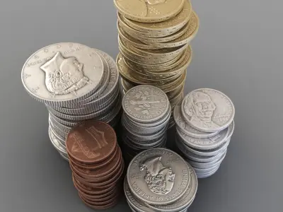 US Coins 3D model