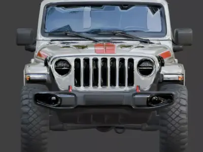 Off-Road Adventure Jeep 3D Model Low-poly 3D model