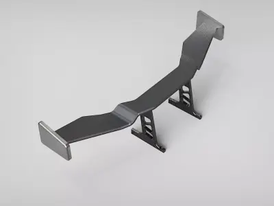 Spoiler combo sedan rear tuning 3D model