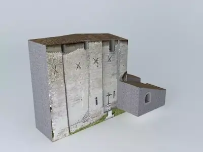 Church Saint Martial Dordogne Free 3D model
