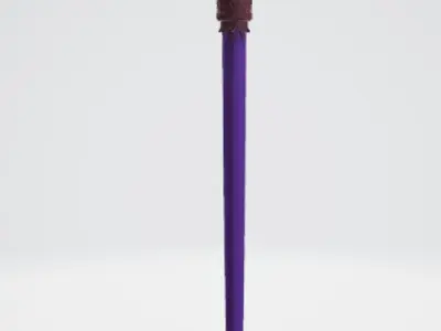 magic stick with stone 3D model