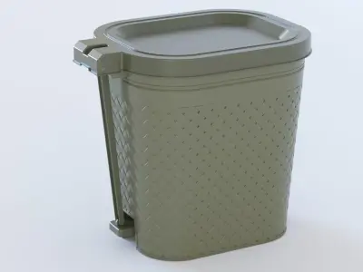 Hard Plastic Bin 3D model