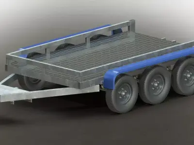 Duty Trailer Free 3D model