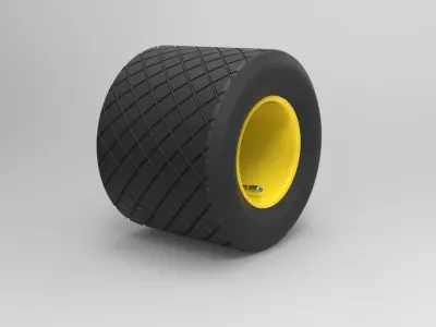Wheel from cart 3D model