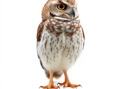 Spotted Owl model pack Low-poly 3D model