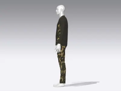 Soldier Uniform Low-poly 3D model purchase