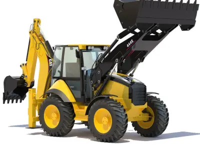 Backhoe Loader Cat 411E 3D model
