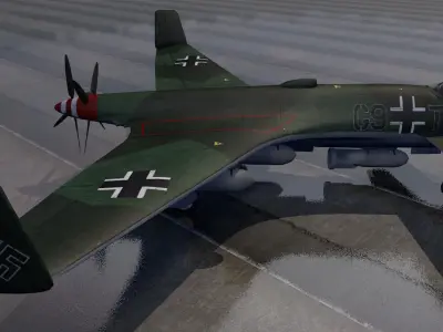 Henschel Hs-P-87 3D model
