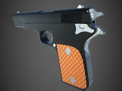 Weapon Colt 1911 Low-poly 3D model