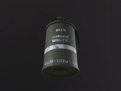 M18 Smoke Grenade 3D Model Low-poly 3D model