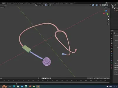 Stethoscope 3D Model for Games and Animation 3D model
