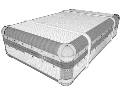 Vintage Old Suitcase 3D model