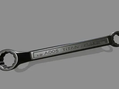 wrench Low-poly 3D model 19