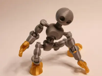Flexi Articulated Robot FlexiBot Articulated Robot  3D print model