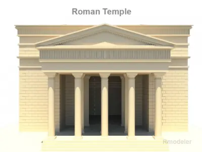 Roman Temple 3D model purchase