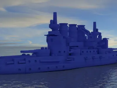 SMS Braunschweig 1902 3D print model