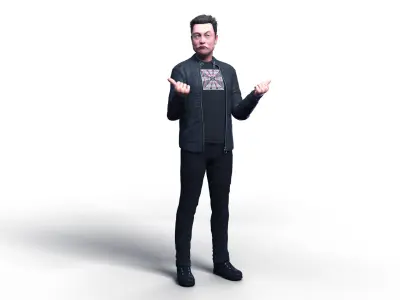 Elon Musk 3D model