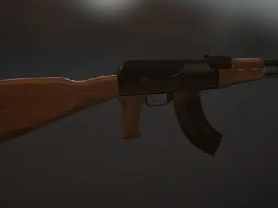 AK47 Gun 3D model