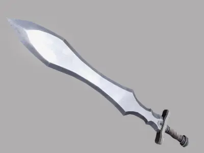 Sword Low-poly 3D model 45
