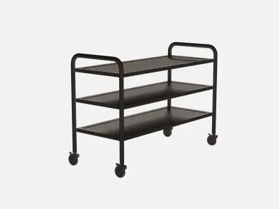  Stainless Trolley Shelf 3D model