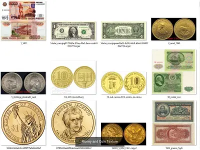 Coins and Old world map texture pack Texture