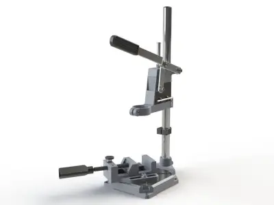 The manual electric drilling platform 3D model
