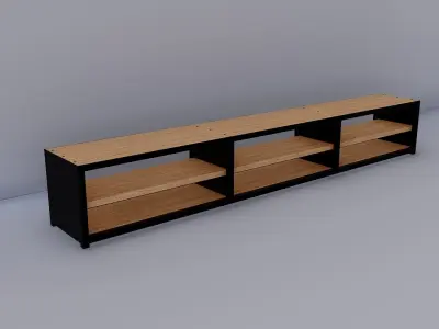 Industrial TV stand 3D model