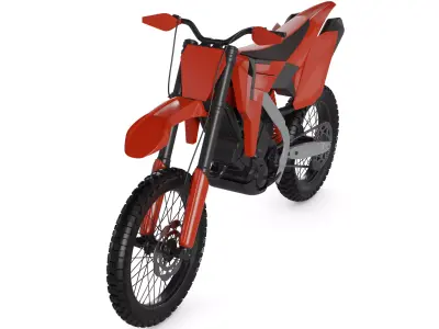 Motocross Motorcycle 3D model shop