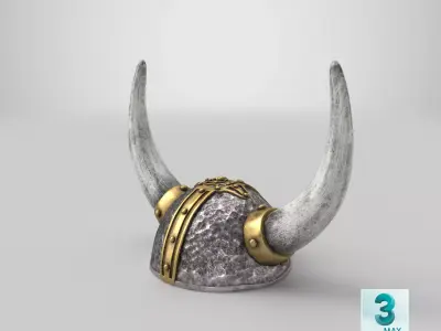 Viking Helmet 01 3D model