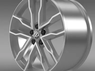 Volkswagen Polo TSI Bluemotion rim 3D model