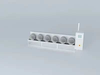 Fuller x 6 toilet Free 3D model