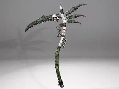 Demon Scythe Low-poly 3D model