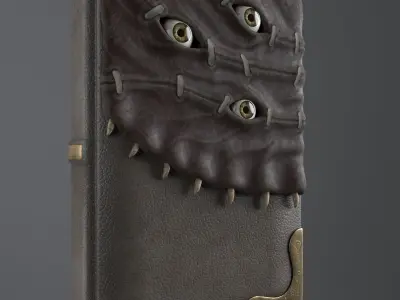 Leather book 3D model