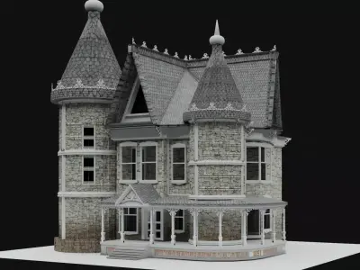 Bridgefort Haunted Houses 3D model