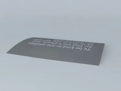 My Famous Quote  Free 3D model