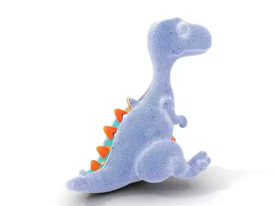 Colorful Cartoon Dinosaur Toy D Model Pack Low-poly 3D model
