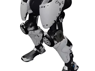 Cybernetic Prosthetic Leg 3D Model 3D model