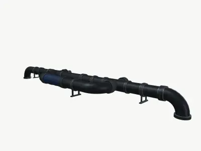 Industrial Pipe pack 3D model