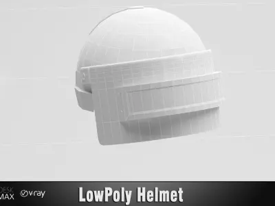 Helmet Low-poly 3D model Low-poly 3D model