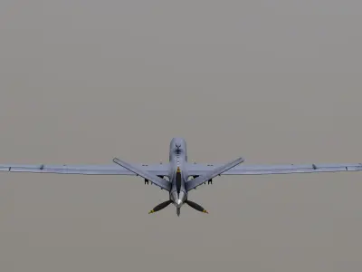 MQ-9-Reaper Low-poly 3D model