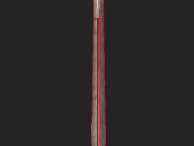 Aged Longsword Low-poly 3D model