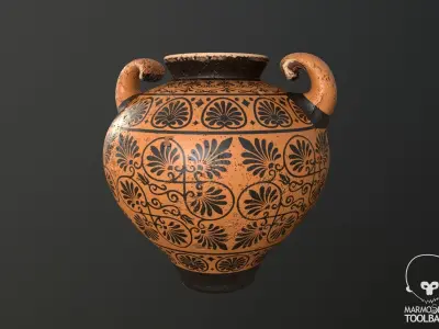 Vases Vol 01 - PBR Low-poly 3D model