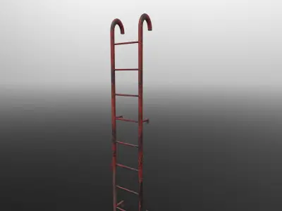 Ladder 3d model with multiple skins Free low-poly 3D model