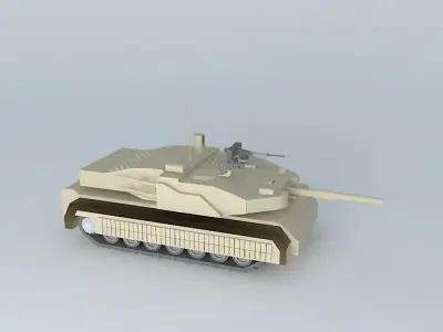 Tank model british armoured 3D model